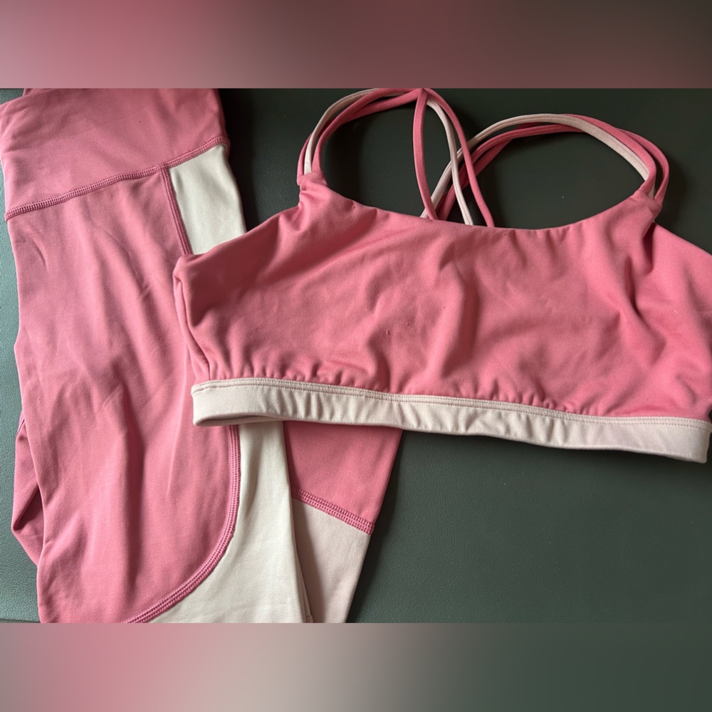 Pink workout set from gap